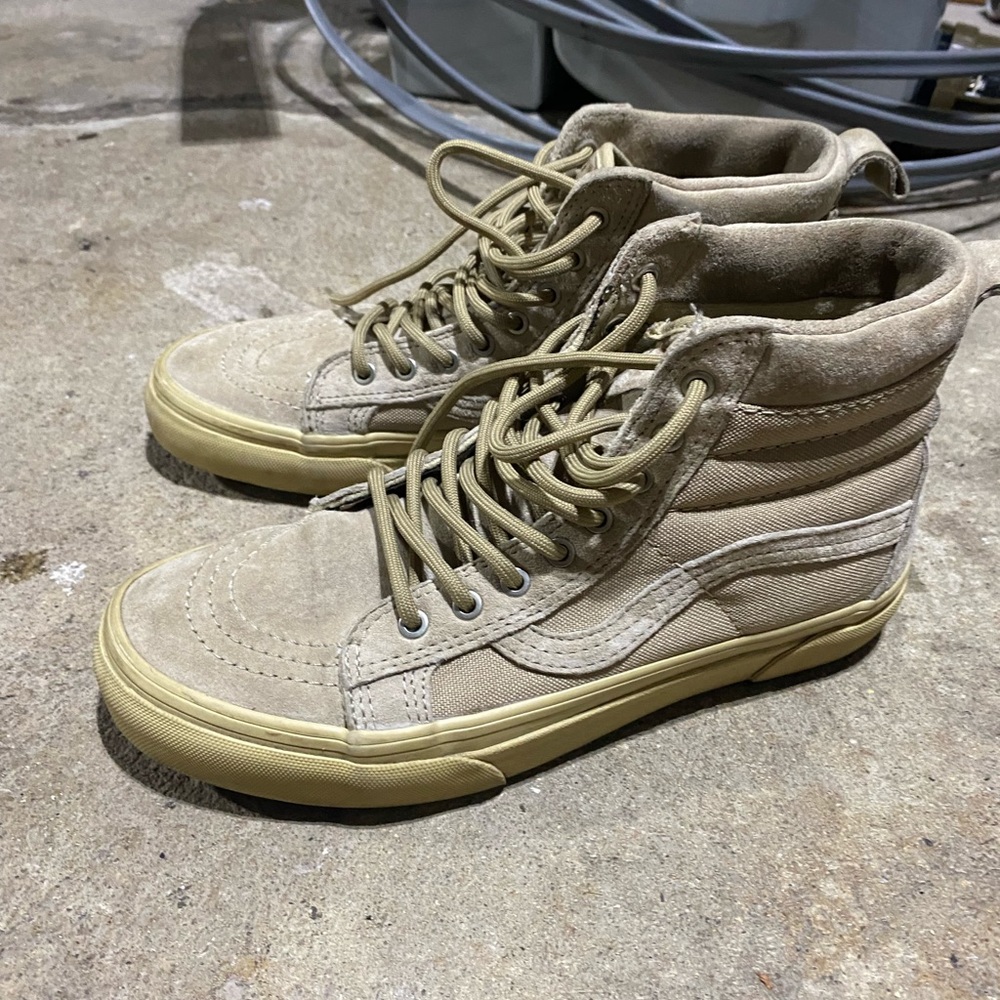 Suede high top beige  vans (from urban outfitters)